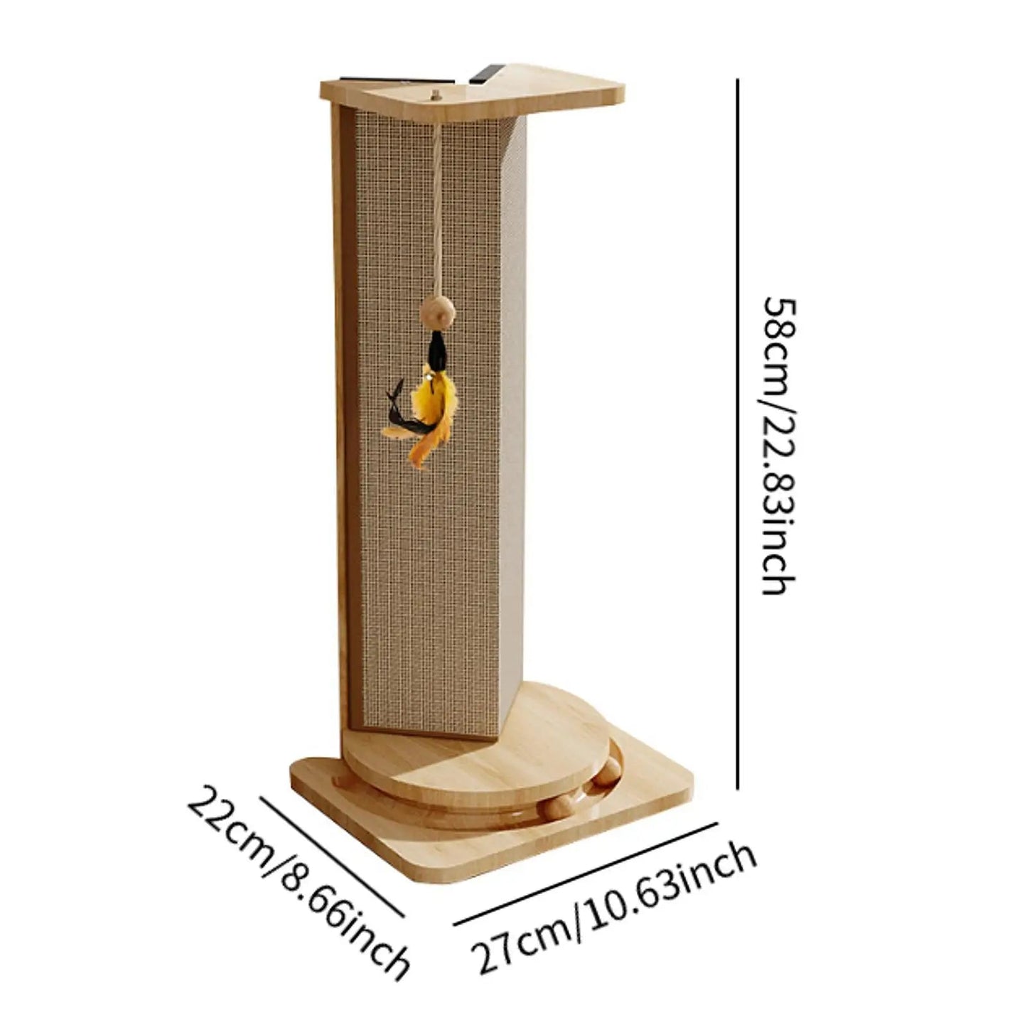 Griffoir pour chat - CatScratcherPost™ - L'Esprit du Chat Zen
