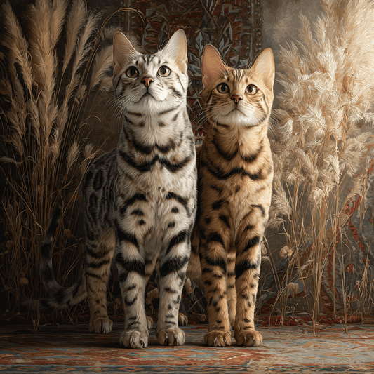 chat bengal silver et brown