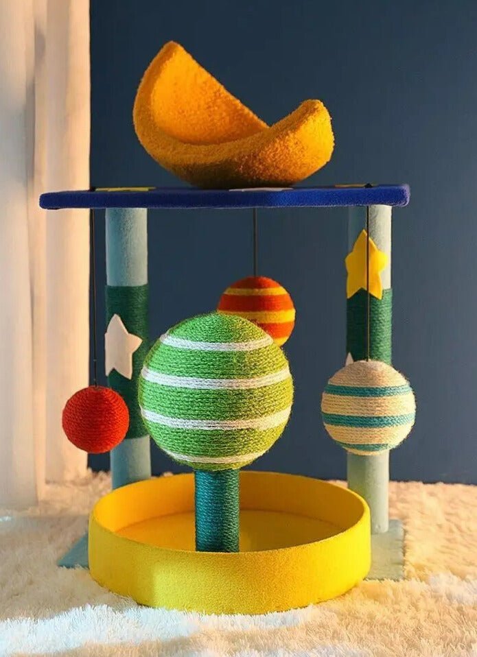 arbre a chat design galxie salon