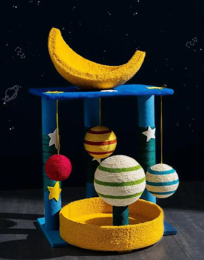 arbre a chat design galaxie