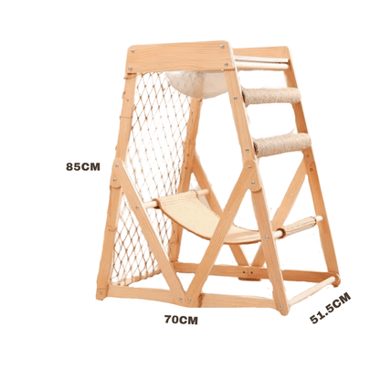 arbre à chat bois mesure