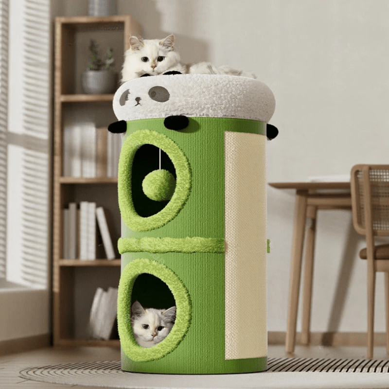 arbre a chat panda tonneau