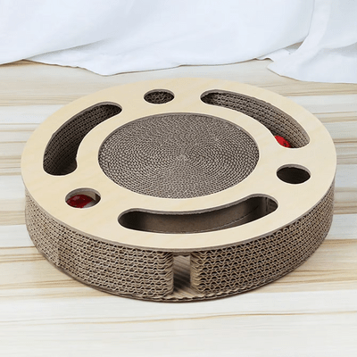 Grattoir Chat - PurrRoundScratcher™ - Minimaliste - L'Esprit du Chat Zen
