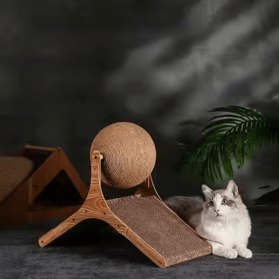 Griffoir pour Chat - Scratch&PlayCatBoard™ - Bâtons Rompus - L'Esprit du Chat Zen