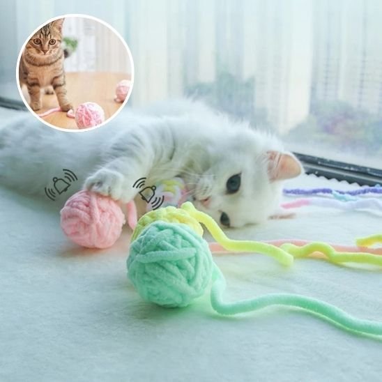 Jouet chat | Chat’Lala Pelote™ - L'Esprit du Chat Zen