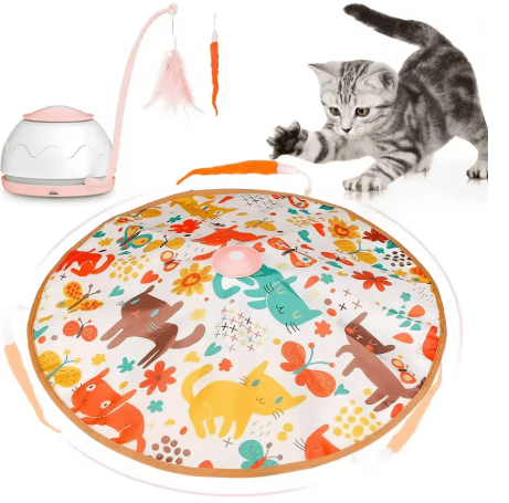 jouet chat interactif rose chaton jour