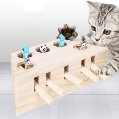 Jouet Interactif Chat - PawHunter™ - 5 Trous - L'Esprit du Chat Zen