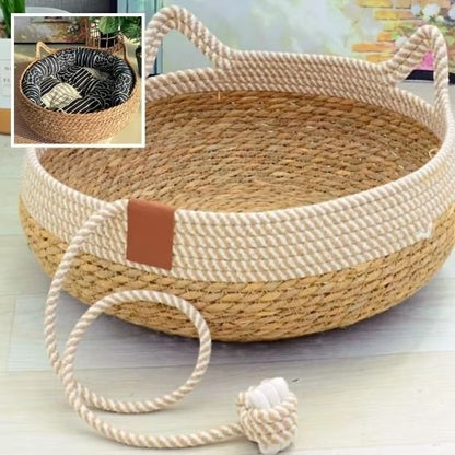 Lit pour chat sans coussin, miniature coussin coloris différent, forme chat