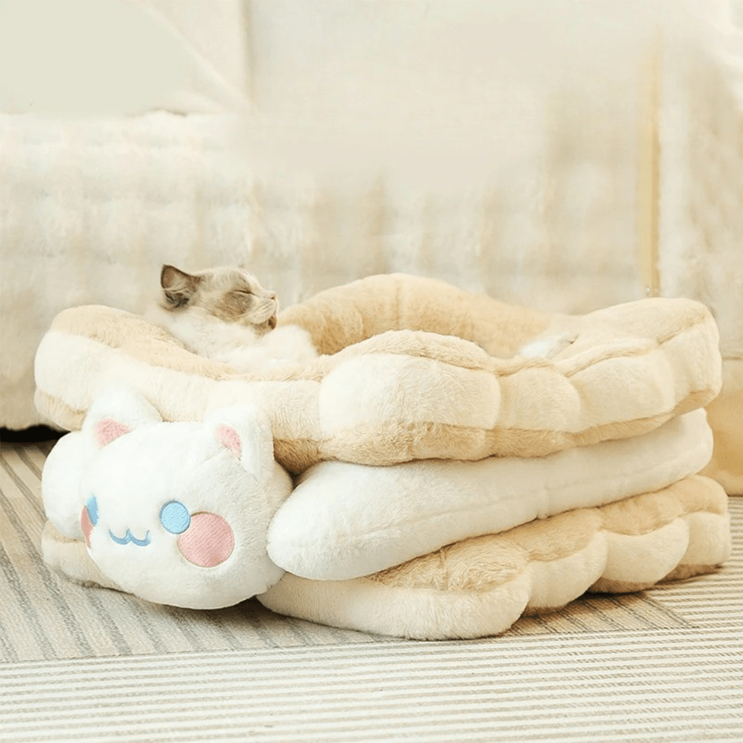 panier chat chamallow sandwich chat laver