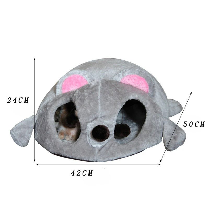 panier chat forme souris mesure